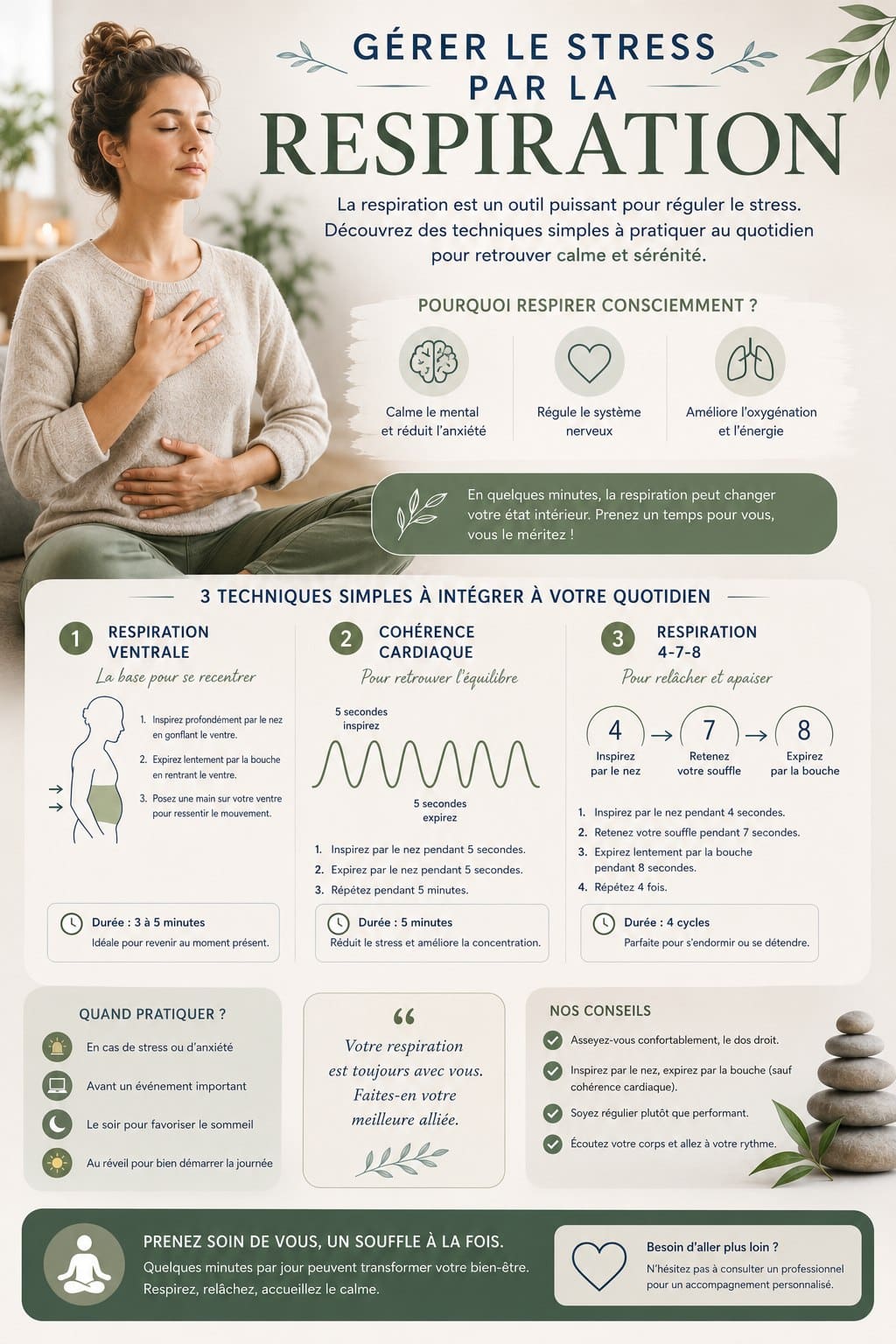 Gérer le stress par la respiration